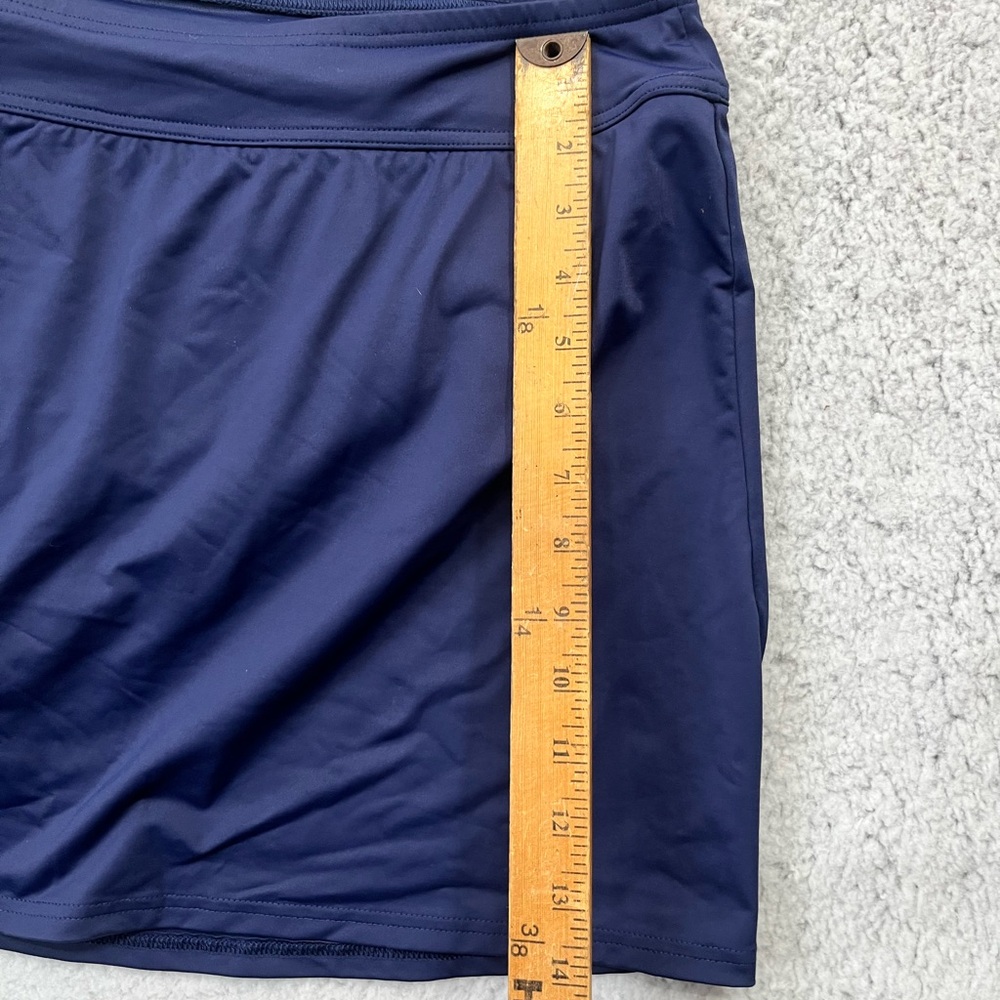 Women's Lands End Navy Nylon Blend Swim Skirt Bottom Size 22 W - Picture 2 of 7
